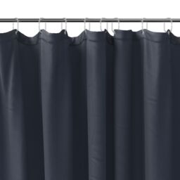 GoodHome Koros Midnight Blue Plain Shower Curtain (W)180Cm - thumbnail 2
