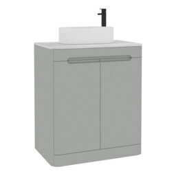 Royal Bathrooms Venice 700mm Dove Grey Freestanding Bathroom Countertop Vanity Unit 2 Door With Peak Basin - thumbnail 7