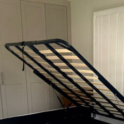 "Bed Choices Emperor Bed Frame 54"" Headboard With Ottoman Storage (No Mattress) - Double (Blue)" - thumbnail 2