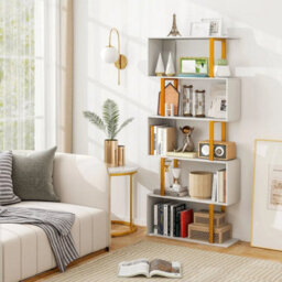 Modern Freestanding Decorative Storage Shelving 157Cm Bookcase - thumbnail 5