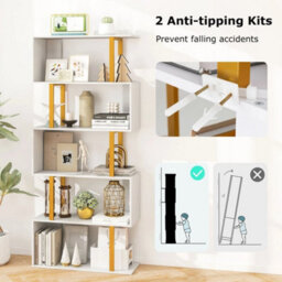 Modern Freestanding Decorative Storage Shelving 157Cm Bookcase - thumbnail 6