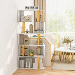 Modern Freestanding Decorative Storage Shelving 157Cm Bookcase - thumbnail 3