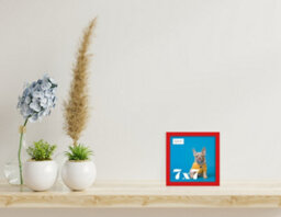 7X7 Red Picture Frame (17.8 X 17.8Cm) Poster, Photo, Artwork, Gallery Wall Or Print - thumbnail 2
