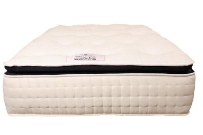 Knight Sleep 3000 Royal Pillowtop 33Cm Deep Pocket Sprung Cool Blue Memory Foam Super King Size Mattress - 6Ft - image 1
