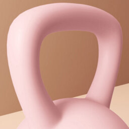 (6Kg, Pink And Grey) Sportnow Soft Home Gym Kettlebell With Non-Slip Handle - thumbnail 9