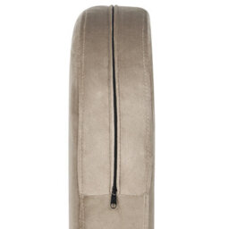 Beliani  Armchair Sirkka Velvet Taupe - thumbnail 8