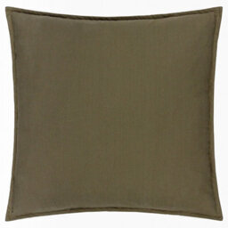 Yard Slub Cotton Cushion Cover, Lichen Green, 50 X 50Cm