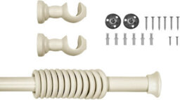 Lister Cartwright  28 mm Wooden Curtain Poles Fixed Length (Chalk Stopper, 240 Cm) - thumbnail 4