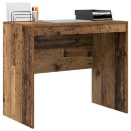 Berkfield Writing Desk - Old Wood Old Wood Particle Board 90 X 50 X 76 Cm - thumbnail 3