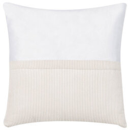 Beliani Corner Sofa 4 Seater Lungo Corduroy Off-White Right Hand - thumbnail 7