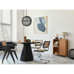 Luminosa Lighting Luminosa Hermi Ii 50Cm Spherical Pendant Ceiling Light Matt Black 1X E27 - thumbnail 2