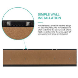 Livivo Black Gold 5 Hook Wall Mounted Storage Rack - thumbnail 8