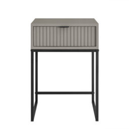 Melody Maison Pair Of One Drawer Bedside Tables - Hesley Taupe Stone Range - thumbnail 6