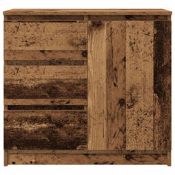 Berkfield Sideboard With Drawer Old Wood 71X35X65 Cm Engineered Wood - thumbnail 6