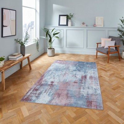 Grey Modern Easy To Clean Abstract Rug For Living Room, Bedroom - 120Cm X 170Cm - image 1