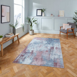 Grey Modern Easy To Clean Abstract Rug For Living Room, Bedroom - 120Cm X 170Cm - thumbnail 1
