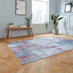 Grey Modern Easy To Clean Abstract Rug For Living Room, Bedroom - 120Cm X 170Cm - thumbnail 2