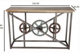 Buttercup Farm Evoke Console With Wheels - Metal/wood - L40 X W120 X H80 Cm - thumbnail 6