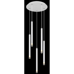 Luminosa Lighting Luminosa Ryan Cluster Pendant Ceiling Light White Matt 5X G9 - thumbnail 3