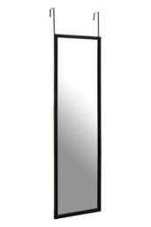Orsina Versatile  Over Door Grey Plastic Frame Mirror, Sleek Mirror For Home, Durable Arched Mirror For Bedroom - thumbnail 4