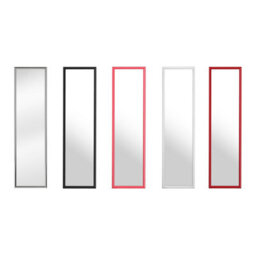 Orsina Versatile  Over Door Grey Plastic Frame Mirror, Sleek Mirror For Home, Durable Arched Mirror For Bedroom - thumbnail 5