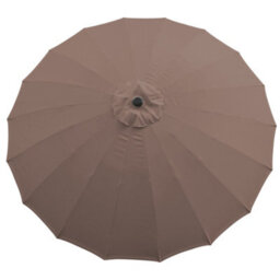 Sundaze 2.7M Taupe Garden Parasol Umbrella Outdoor Patio Fiberglass Rib With Crank Tilt - thumbnail 7