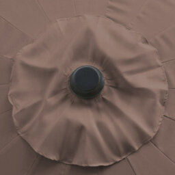 Sundaze 2.7M Taupe Garden Parasol Umbrella Outdoor Patio Fiberglass Rib With Crank Tilt - thumbnail 8