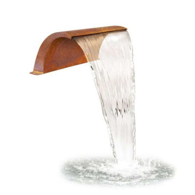 Primrose The Arc Corten Steel Water Feature Cascade Waterfall Blade 30Cm - image 1