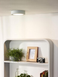 Lucide Brice-Led Modern Flush Ceiling Light Bathroom 18Cm - Led Dim. - 1X12W 3000K - Ip44 - White - thumbnail 4