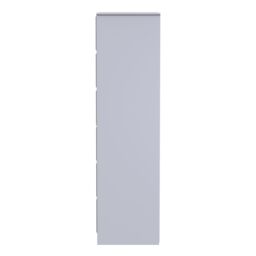 Bologna Ready Assembled Modern Matt Indigo & White Tall Double Wardrobe (H)1970mm (W)740mm (D)530mm - thumbnail 6