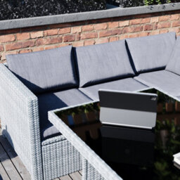 Lassic Garden Vida Belgrave Grey 9 Seater Balcony Garden Outdoor Ukfr Rattan Furniture Set - thumbnail 3