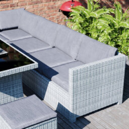 Lassic Garden Vida Belgrave Grey 9 Seater Balcony Garden Outdoor Ukfr Rattan Furniture Set - thumbnail 4