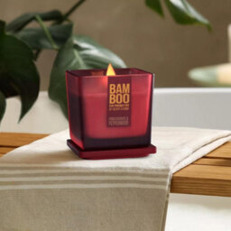 Heart and Home Bamboo Pomegranate & Pepperwood Large Soy Candle  - 40 Hours Burn - Crackling Wick - thumbnail 2