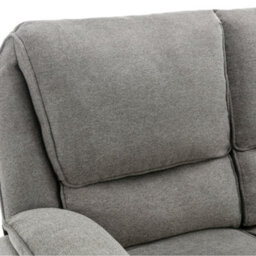 More4Homes Sydney 2 Seater Fabric Manual Recliner Sofa (Grey) - thumbnail 5