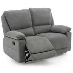 More4Homes Sydney 2 Seater Fabric Manual Recliner Sofa (Grey) - thumbnail 2