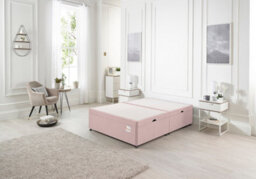 Somnior Beds Somnior 4Ft Millbank Ottoman Bed-Side Opening-Pink Plush - thumbnail 2
