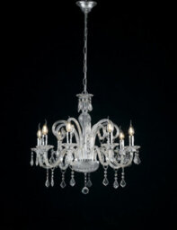 Luminosa Lighting Luminosa 8 Light Chandeliers Chrome, Crystal 14 70X65Cm - thumbnail 2