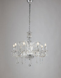 Luminosa Lighting Luminosa 8 Light Chandeliers Chrome, Crystal 14 70X65Cm - thumbnail 1