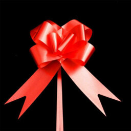 Shatchi 60Pcs Red 30mm/3Cm Large Ribbon Pull Bows For Gift Wrapping, Hampers, Florist Bouquets, Wedding Cars And Party Décor Pullbow - thumbnail 4