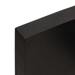 Berkfield Wall Shelf Dark Brown 140X50X(2-6) Cm Treated Solid Wood Oak - thumbnail 9