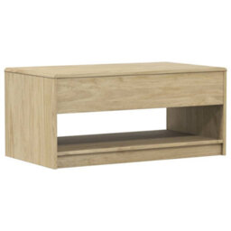 Walplus Coffee Table Sauda Oak 99X55X45 Cm Solid Wood Pine - thumbnail 6