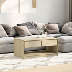 Walplus Coffee Table Sauda Oak 99X55X45 Cm Solid Wood Pine - thumbnail 3