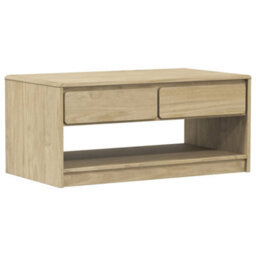 Walplus Coffee Table Sauda Oak 99X55X45 Cm Solid Wood Pine - thumbnail 2