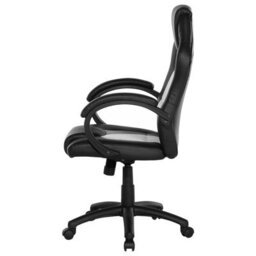 Beliani Office Chair Fighter Faux Leather Light Grey - thumbnail 6