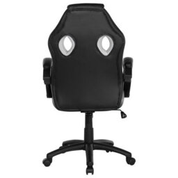 Beliani Office Chair Fighter Faux Leather Light Grey - thumbnail 7