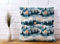 Warren Reed Designer Dreamy Snowy Christmas Scene Cushions 60Cm X 60Cm - thumbnail 2