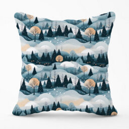 Warren Reed Designer Dreamy Snowy Christmas Scene Cushions 60Cm X 60Cm - thumbnail 1