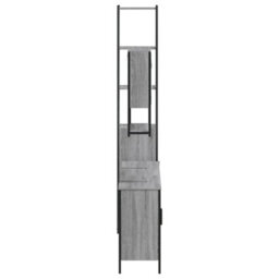 Berkfield 4 Piece Bathroom Furniture Set Grey Sonoma Engineered Wood - thumbnail 7