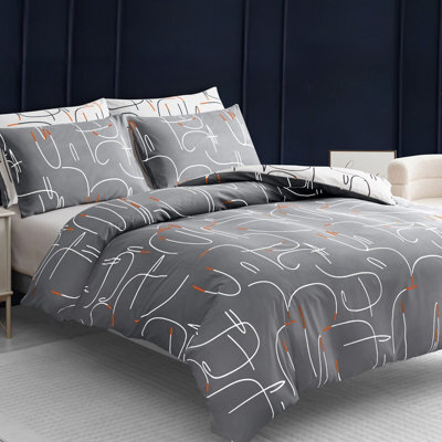 Lazzaro Ultrasoft Brushed Microfiber Super King Duvet Cover Set Hypoallergenic Breathable Design With Secure Zipper Closure - image 1