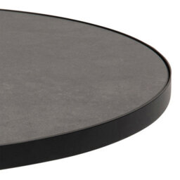 Furniture To Go Soli Low Round Ceramic Coffee Table In Black 85.7X40Cm - thumbnail 5